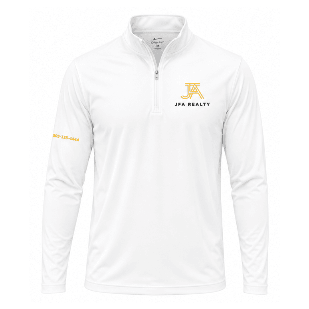 JFA Quarter Zip White